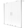 Mexen Velar Duo vannipaneel 2-osaline lükanduks 150 x 150 cm, matt, kroom - 896-150-000-32-01