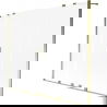 Mexen Velar Duo badkarsskärm 2-delad skjutbar 180 x 150 cm, frost, guld - 896-180-000-32-50