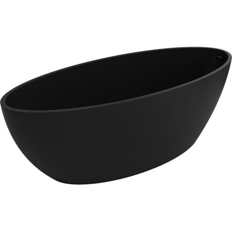 Mexen Prato freistehende Badewanne aus Konglomerat 170 x 70 cm, schwarz matt - 57251707070