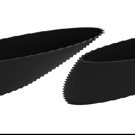 Mexen Prato vasca freestanding in conglomerato 170 x 70 cm, nero opaco - 57251707070