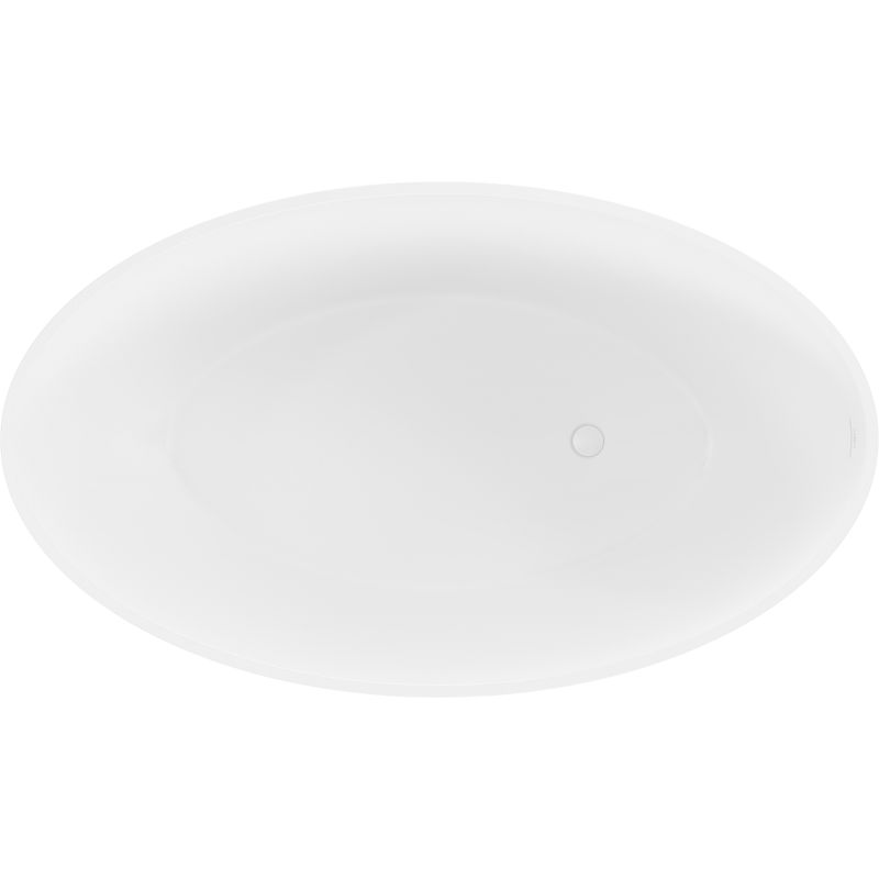 Mexen Prato fristående badkar av konglomerat 170 x 100 cm, vit matt - 57251701000