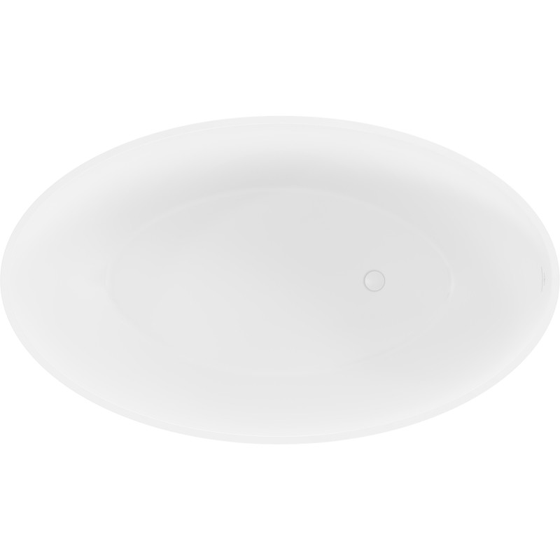 Mexen Prato wanna wolnostojąca z konglomeratu 170 x 100 cm, biała mat - 57251701000