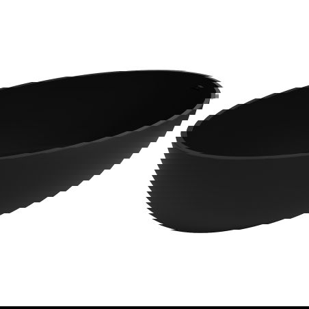 Mexen Prato freestanding bathtub made of conglomerate 170 x 100 cm, black matte - 57251701070