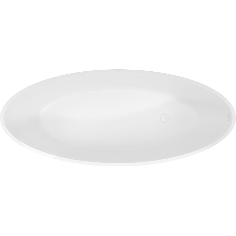 Mexen Prato brīvi stāvoša vanna no konglomerāta 170 x 70 cm, balts mats - 57251707000