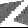 Mexen Velar Duo 2-flügelige, verschiebbare Badewannenabtrennung 180 x 150 cm, Graphit, gebürstetes Gold - 896-180-000-42-55