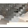 Mexen Omega Duschkabine Schiebetür 110 x 70 cm, transparent, Chrom + Duschwanne Flat - 825-110-070-01-00-4010