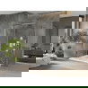 Mexen Omega Duschkabine, verschiebbar, 110 x 100 cm, transparent, Chrom + Duschwanne Flat - 825-110-100-01-00-4010