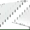 Mexen Velar Duo badwand vouwscherm, 2-delig schuifbaar, 180 x 150 cm, transparant, donker metaal - 896-180-000-02-95