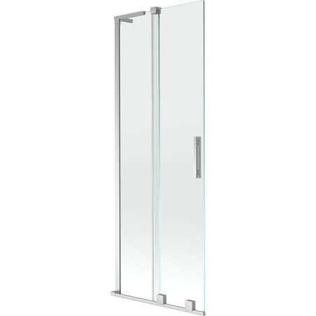 Mexen Velar L parawan nawannowy 2-skrzydłowy rozsuwany 70 x 150 cm, transparent, chrom - 896-070-003-01-01