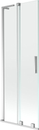 Mexen Velar L parawan nawannowy 2-skrzydłowy rozsuwany 70 x 150 cm, transparent, chrom - 896-070-003-01-01