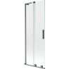 Mexen Velar L paroi de baignoire 2 volets coulissants 70 x 150 cm, transparent, gris canon brossé - 896-070-003-01-66
