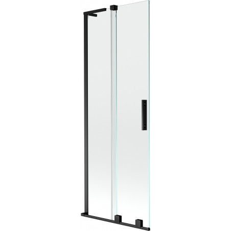Mexen Velar L liuguv vanniekraan kahepaneeline, 70 x 150 cm, läbipaistev, must - 896-070-003-01-70
