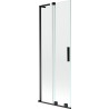 Mexen Velar L liuguv vanniekraan kahepaneeline, 70 x 150 cm, läbipaistev, must - 896-070-003-01-70