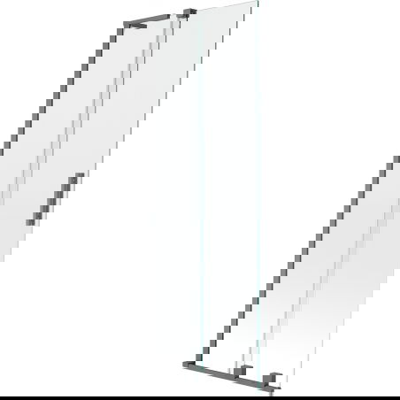 Mexen Velar L Badewannenabtrennung 2-flügelig verschiebbar 70 x 150 cm, transparent, Gun Metal - 896-070-003-01-95