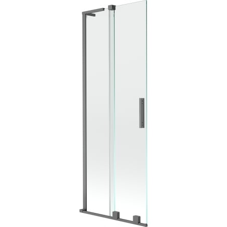 Mexen Velar L bath screen 2-panel sliding 70 x 150 cm, transparent, gun metal - 896-070-003-01-95