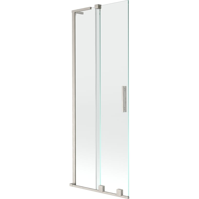 Mexen Velar L klizna za kadu s 2 krila, klizna, 70 x 150 cm, prozirna, brušeni nikal - 896-070-003-01-97