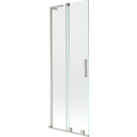 Mexen Velar L klizna za kadu s 2 krila, klizna, 70 x 150 cm, prozirna, brušeni nikal - 896-070-003-01-97