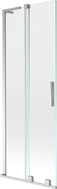 Mexen Velar L klizni paravan za kadu s 2 krila 75 x 150 cm, prozirno, krom - 896-075-003-01-01