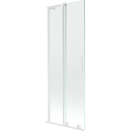 Mexen Velar L vannisein kolmekihiline 2-osaline, lükand 75 x 150 cm, läbipaistev, valge - 896-075-003-01-20