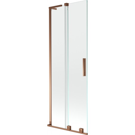Mexen Velar L kaheseinaline vanni ekraan, 2-osaline lükanduks, 75 x 150 cm, läbipaistev, roosa kuld - 896-075-003-01-60