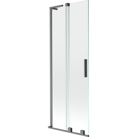 Mexen Velar L klizni paravan za kadu s dva krila 75 x 150 cm, proziran, pištolj siva brušena - 896-075-003-01-66