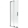 Mexen Velar L vannitoa kahe tiivaga lükanddušisein 75 x 150 cm, läbipaistev, püssimetall - 896-075-003-01-95