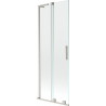Mexen Velar L 2-osaline, nihutav dušisein 75 x 150 cm, läbipaistev, harjatud nikkel - 896-075-003-01-97