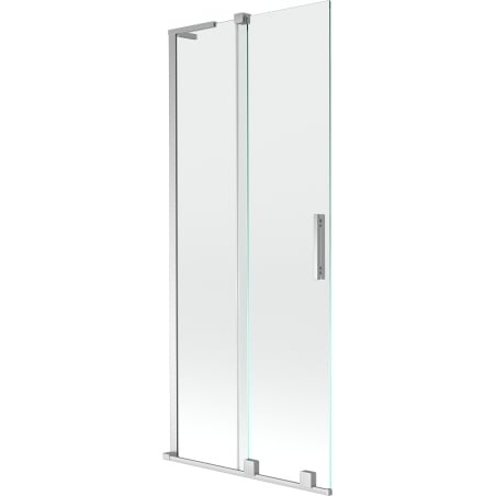 Mexen Velar L Badewannenfaltwand 2-flügelig, 80 x 150 cm, transparent, Chrom - 896-080-003-01-01