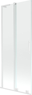 Mexen Velar L klizna stijena za tuš 2-krilni klizni 80 x 150 cm, prozirna, bijela - 896-080-003-01-20
