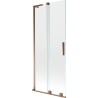 Mexen Velar L pare-douche 2 vantaux coulissants 80 x 150 cm, transparent, or rose - 896-080-003-01-60