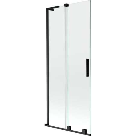 Mexen Velar L vanni dušisein 2-osaline lükand 80 x 150 cm, läbipaistev, must - 896-080-003-01-70