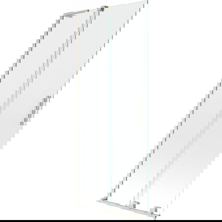 Mexen Velar L 2-fligel Duschtrennwand ausziehbar 80 x 150 cm, transparent, gebastelt Nickel - 896-080-003-01-97