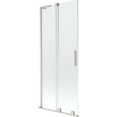 Mexen Velar L 2-panel sliding shower screen 80 x 150 cm, transparent, brushed nickel - 896-080-003-01-97