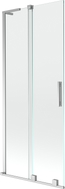 Mexen Velar L vannisein 2-leheline libistatav 85 x 150 cm, läbipaistev, kroom - 896-085-003-01-01