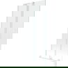 Mexen Velar L badwand 2-delige schuif 85 x 150 cm, transparant, wit - 896-085-003-01-20