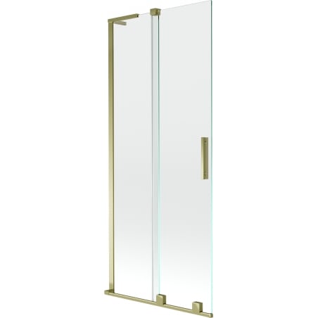 Mexen Velar L Badewannenabtrennung 2-flügelig, 85 x 150 cm, transparent, gold - 896-085-003-01-50