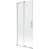Mexen Velar L paroi de baignoire pliable à 2 volets 85 x 150 cm, transparent, nickel brossé - 896-085-003-01-97