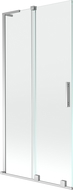 Mexen Velar L badwand-paneel 2-delig schuifbaar 90 x 150 cm, transparant, chroom - 896-090-003-01-01