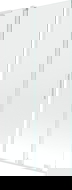 Mexen Velar L skjutbar 2-delad duschvägg 90 x 150 cm, transparent, vit - 896-090-003-01-20