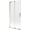 Mexen Velar L 2-wing sliding bath screen 90 x 150 cm, transparent, gold - 896-090-003-01-50