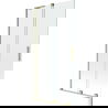 Mexen Velar L paratia per vasca da bagno a 2 ante scorrevole 90 x 150 cm, trasparente, oro spazzolato - 896-090-003-01-55