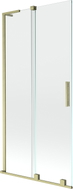 Mexen Velar L vannitoapaneel 2-leheline, lükand, 90 x 150 cm, läbipaistev, harjatud kuldne - 896-090-003-01-55