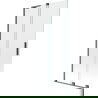Mexen Velar L Διπλή συρόμενη πόρτα μπάνιου 90 x 150 cm, διαφανής, βουρτσισμένο