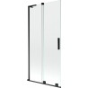 Mexen Velar L vannitoa kaksitiivaline lükandsein 90 x 150 cm, läbipaistev, must - 896-090-003-01-70