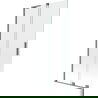 Mexen Velar L badwand spatscherm 2-delig verschuifbaar 90 x 150 cm, transparant, gun metal - 896-090-003-01-95
