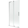 Mexen Velar L vanniparavan, 2-leheline lükanduks, 95 x 150 cm, läbipaistev, kroom - 896-095-003-01-01