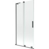 Mexen Velar L 2-osaline liuguks dušile 95 x 150 cm, läbipaistev, harjatud püssihall - 896-095-003-01-66