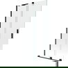 Mexen Velar L zwee-deelige, ugeschwenkte Duschwand 95 x 150 cm, transparent, schwaarz - 896-095-003-01-70