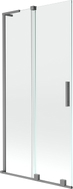 Mexen Velar L parawan nawannowy 2-skrzydłowy rozsuwany 95 x 150 cm, transparent, gun metal - 896-095-003-01-95