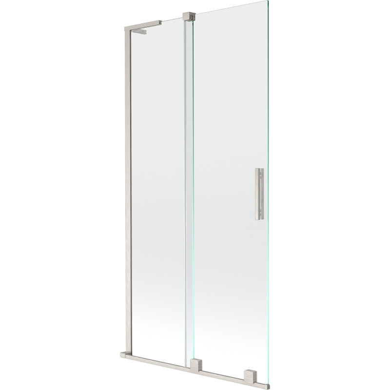 Mexen Velar L 2-osaline lükand dušisein 95 x 150 cm, läbipaistev, harjatud nikkel - 896-095-003-01-97
